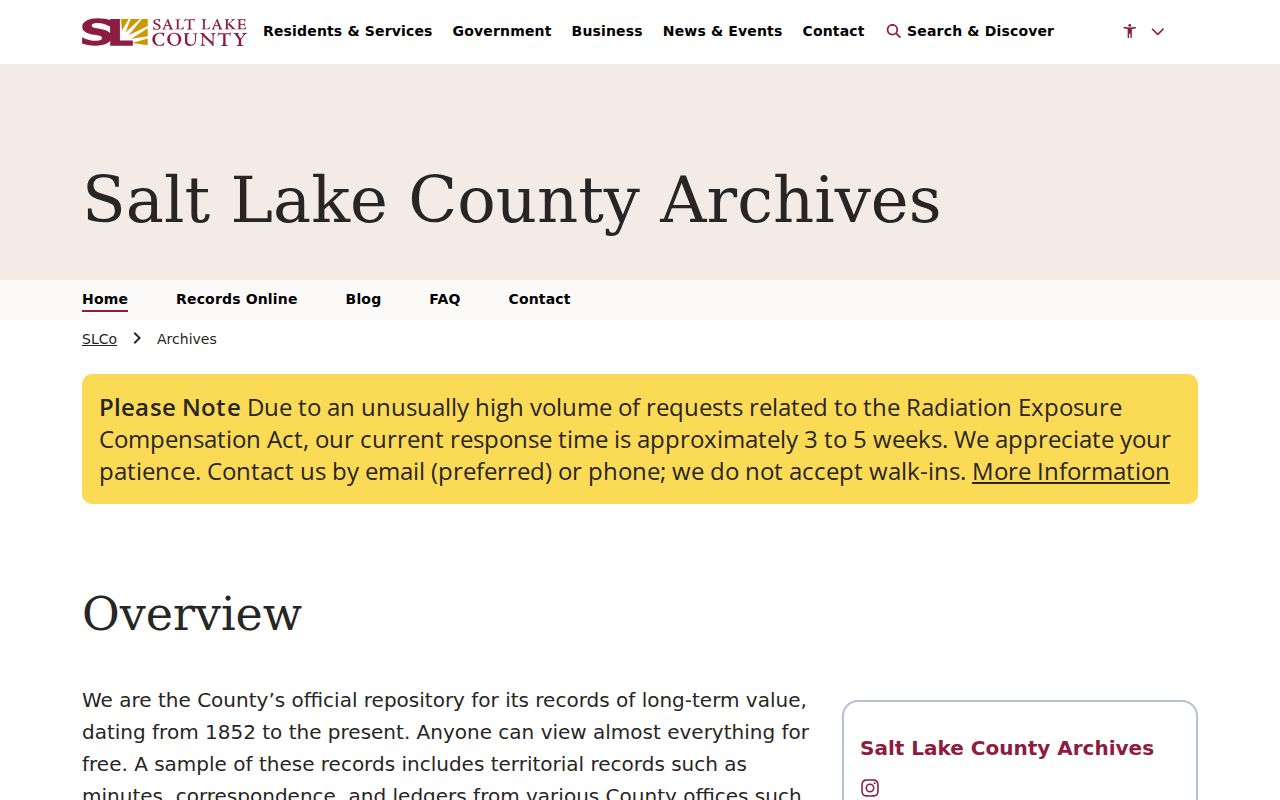 West Jordan city directory county archives research