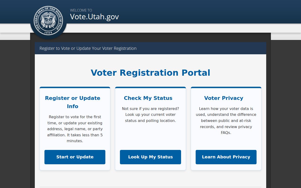 West Jordan residents directory voter registration portal