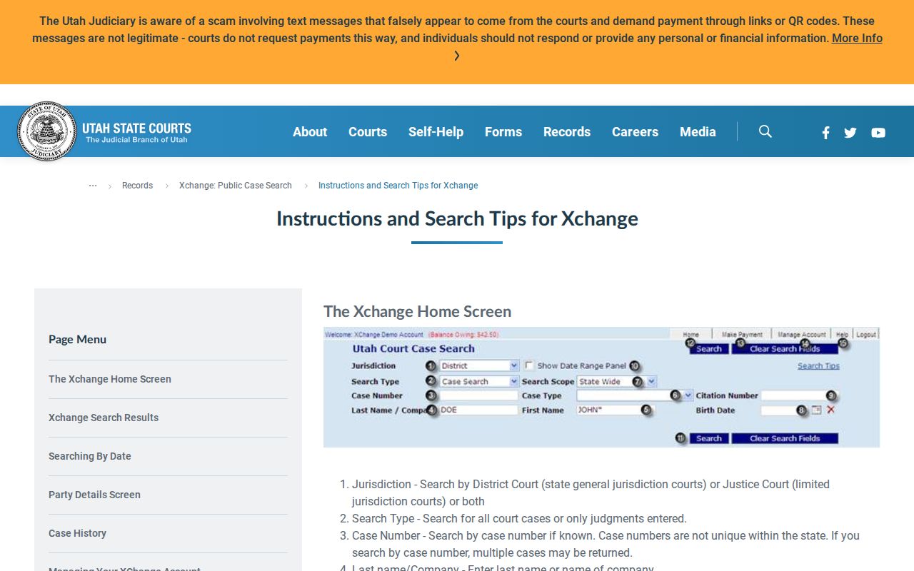 West Jordan resident lookup Xchange search controls